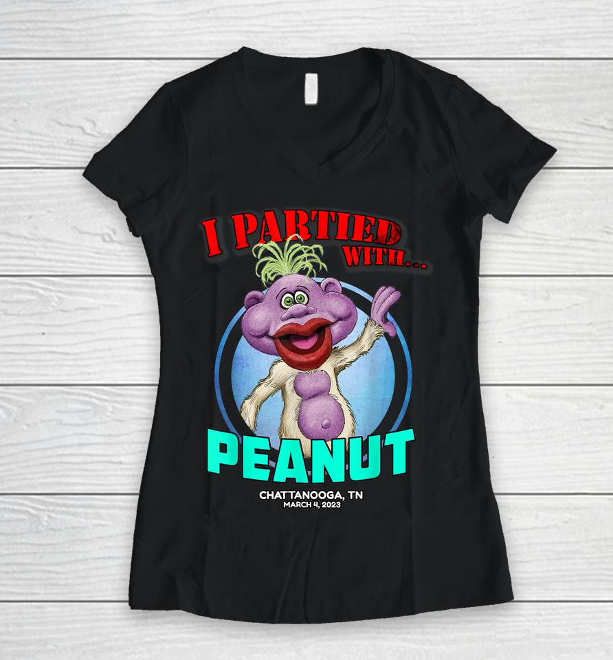 Peanut Chattanooga Tn (03:04:23) Women V-Neck T-Shirt