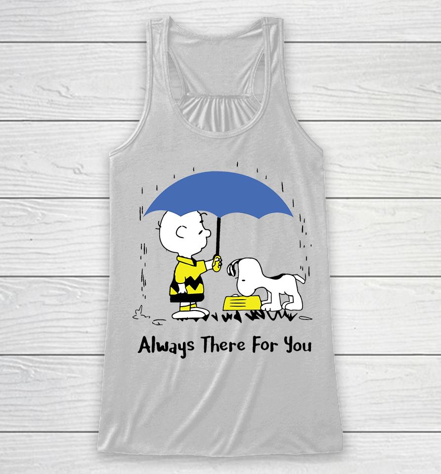 Peanuts Always There For You , Charlie Brown Snoopy Racerback Tank