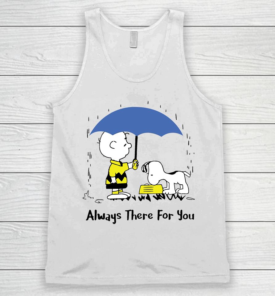 Peanuts Always There For You , Charlie Brown Snoopy Unisex Tank Top
