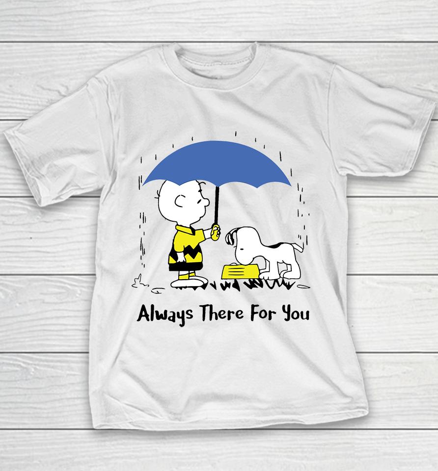 Peanuts Always There For You , Charlie Brown Snoopy Youth T-Shirt