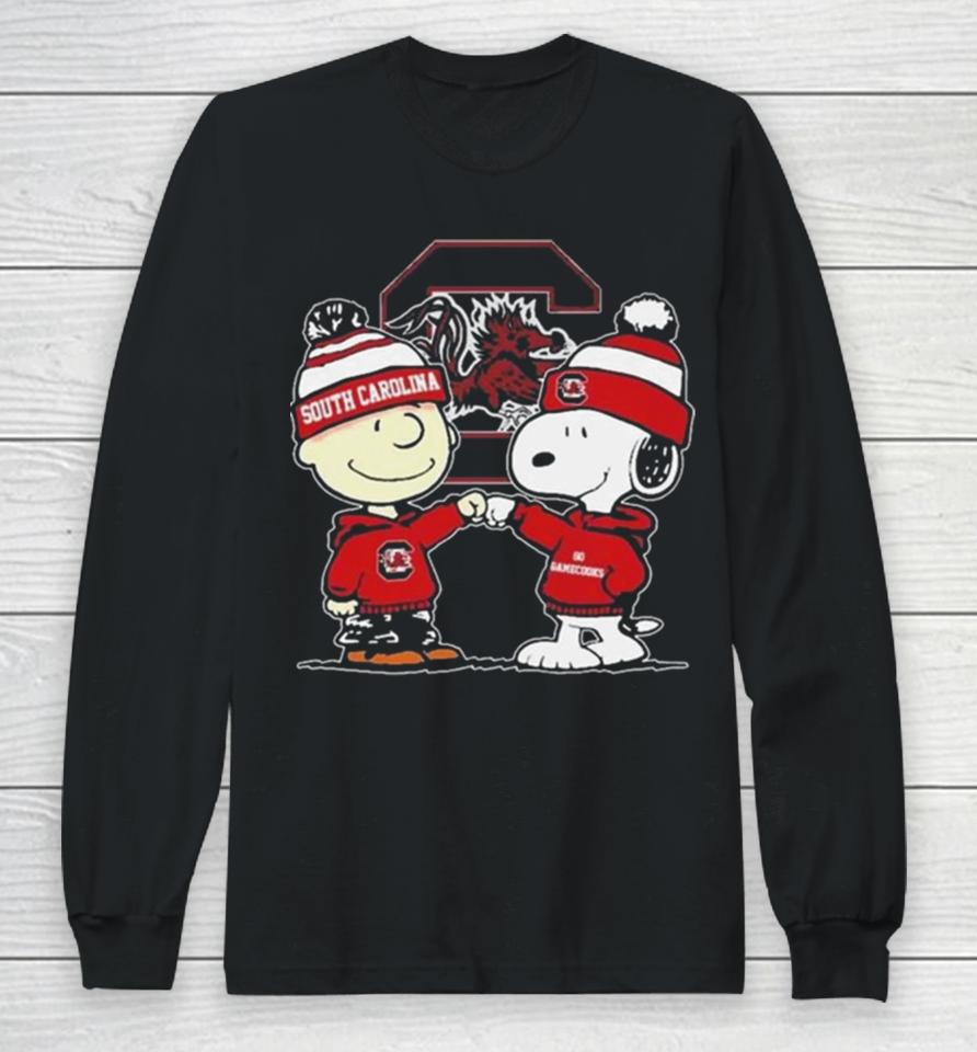 Peanuts Snoopy And Charlie Brown Friends South Carolina Women’s Basketball Long Sleeve T-Shirt