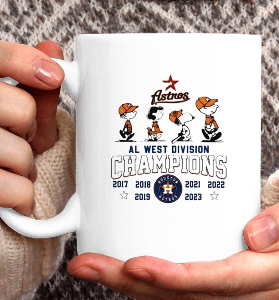 Peanuts Snoopy And Friend Houston Astros 2017 2023 Al West Division Champions Coffee Mug