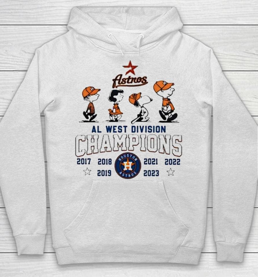 Peanuts Snoopy And Friend Houston Astros 2017 2023 Al West Division Champions Hoodie