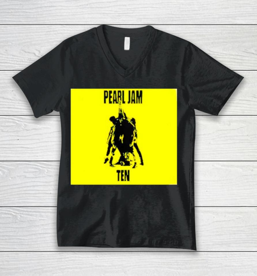 Pearl Jam Ten Album Unisex V-Neck T-Shirt