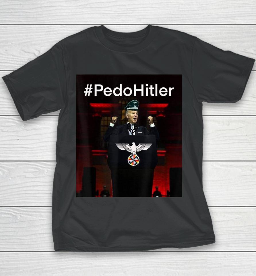 Pedohitler Funny Anti Joe Biden Meme Youth T-Shirt