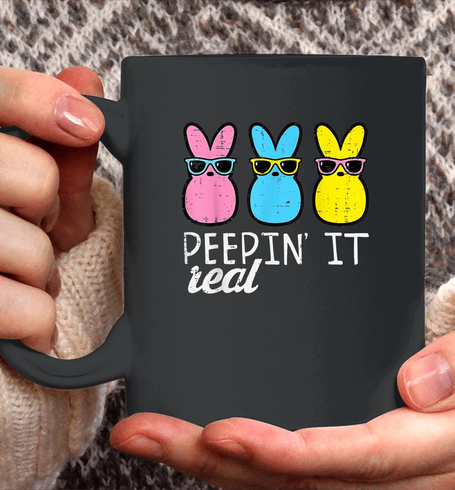 Peepin It Real Easter Bunnies Coffee Mug