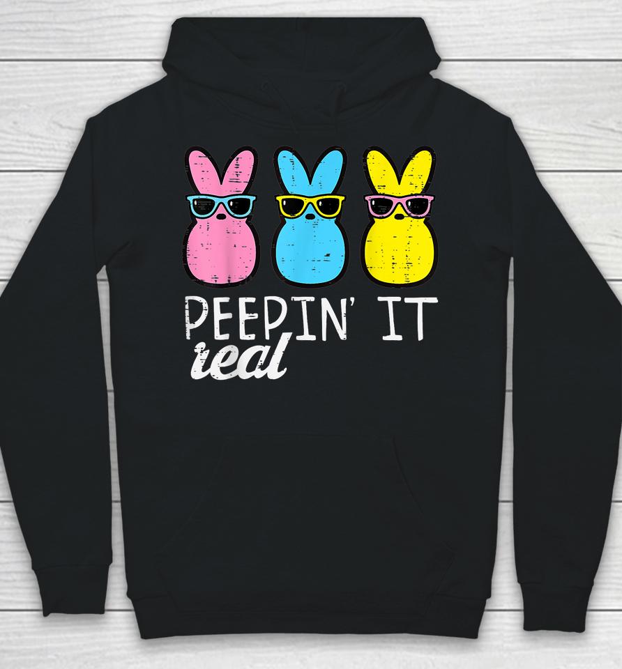 Peepin It Real Easter Bunnies Hoodie