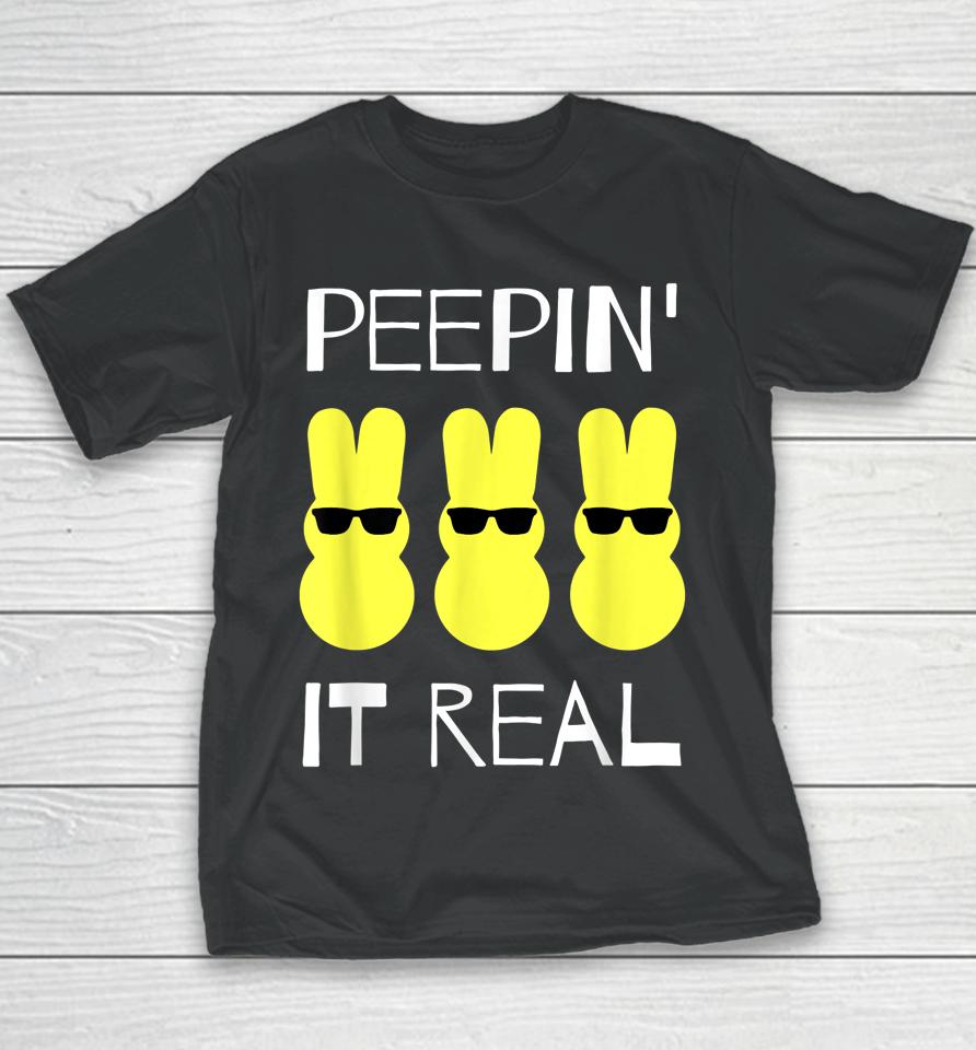 Peepin It Real Easter Youth T-Shirt
