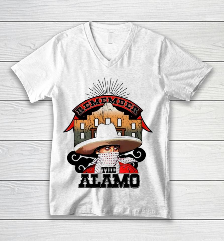 Peewee Remember The Alamo Graphic Unisex V-Neck T-Shirt