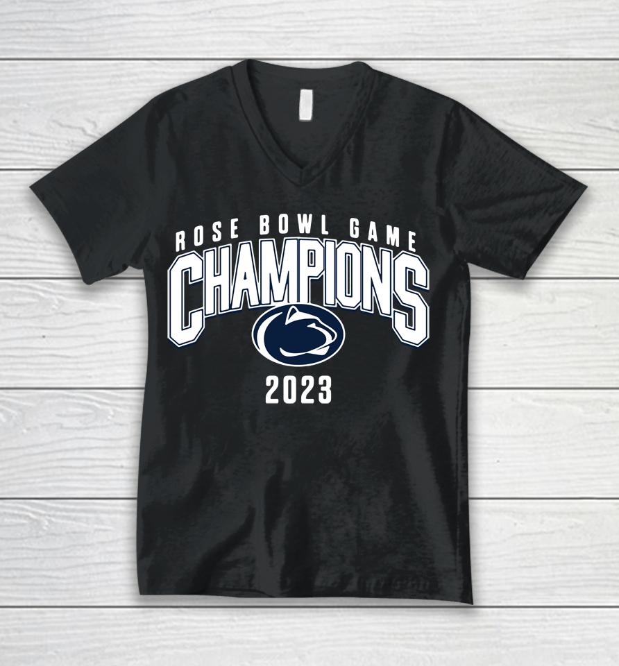 Penn State Bookstore 2023 Rose Bowl Game Champions Unisex V-Neck T-Shirt