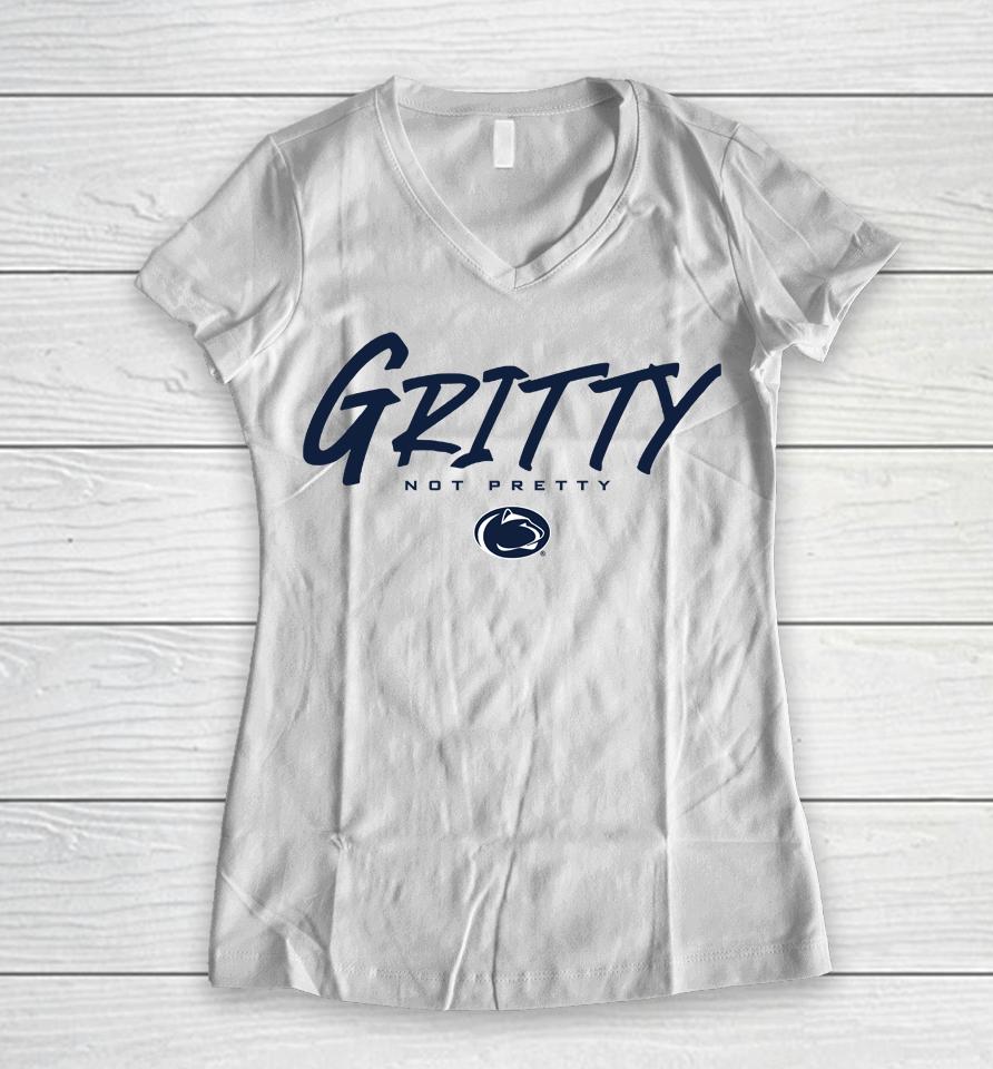 Penn State Gritty Not Pretty Women V-Neck T-Shirt