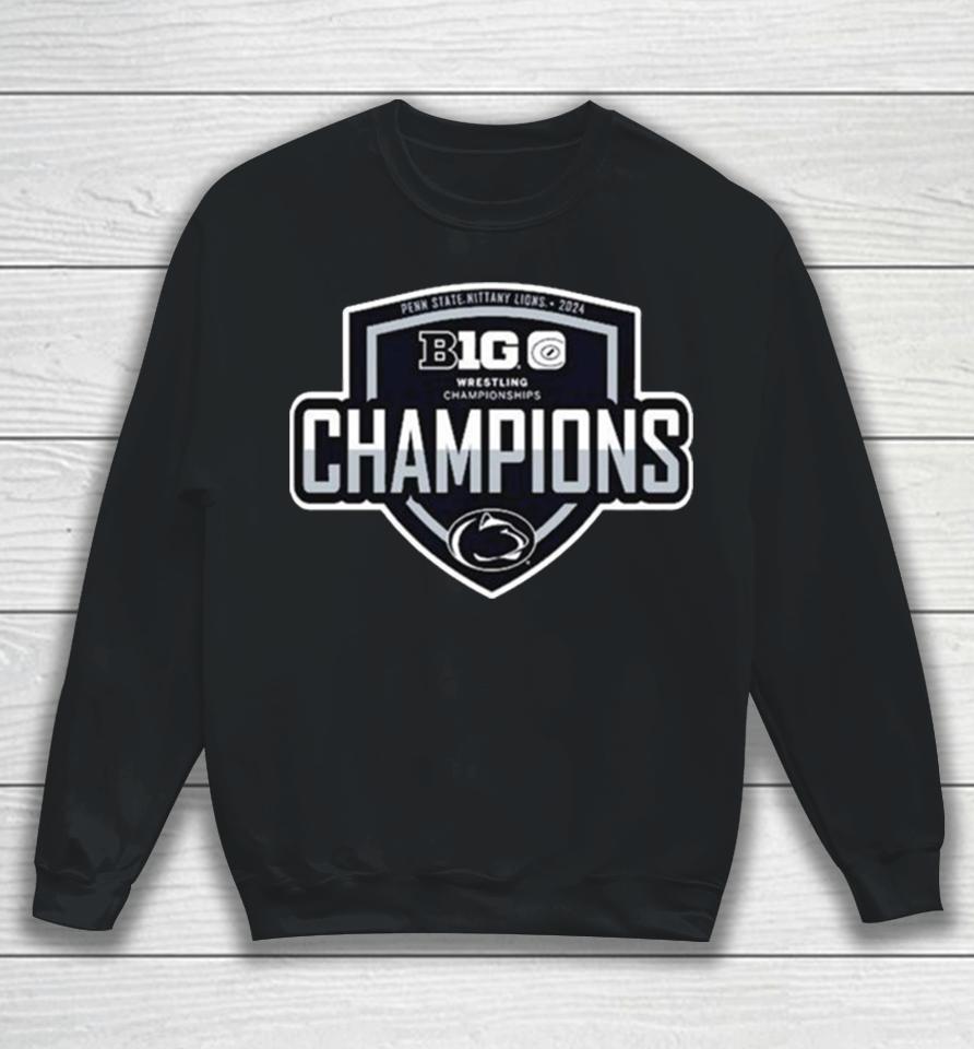 Penn State Nittany Lions 2024 Big Ten Wrestling Champions Sweatshirt