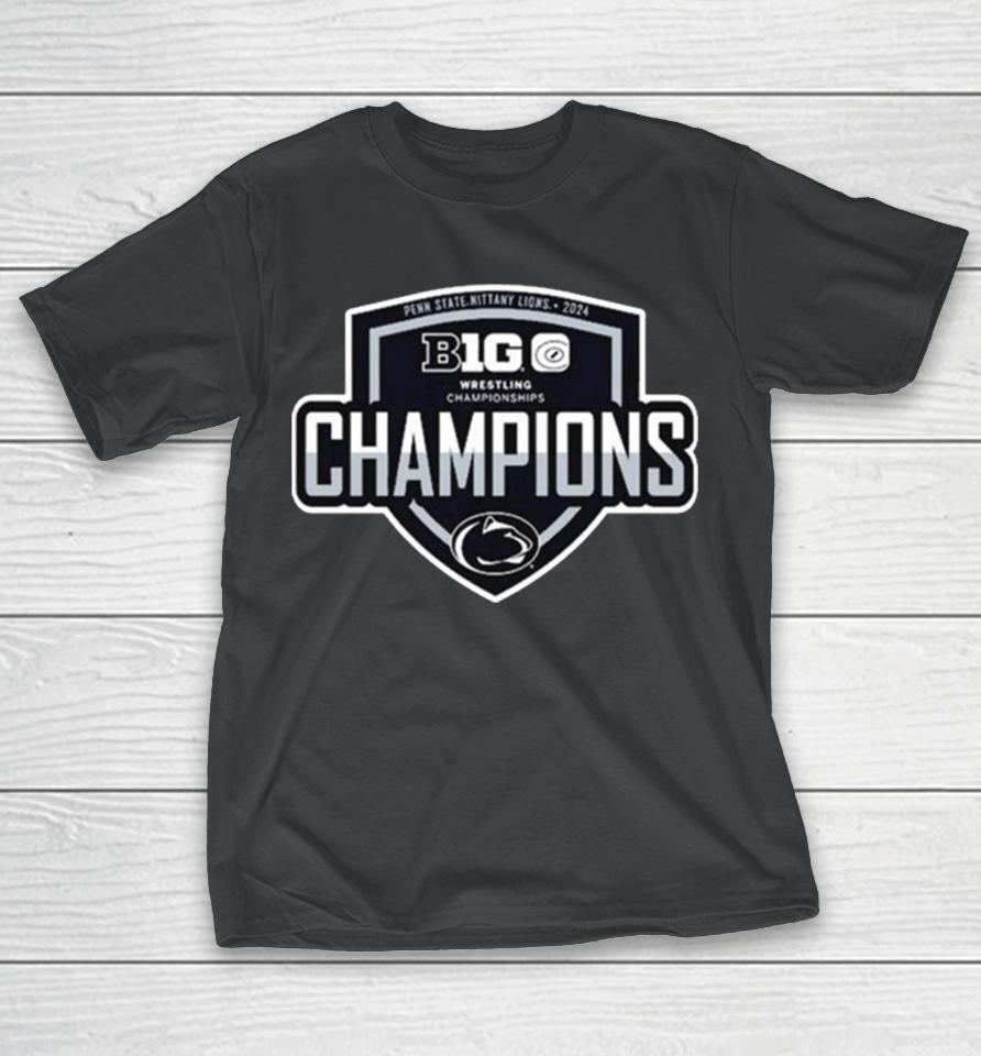 Penn State Nittany Lions 2024 Big Ten Wrestling Champions T-Shirt