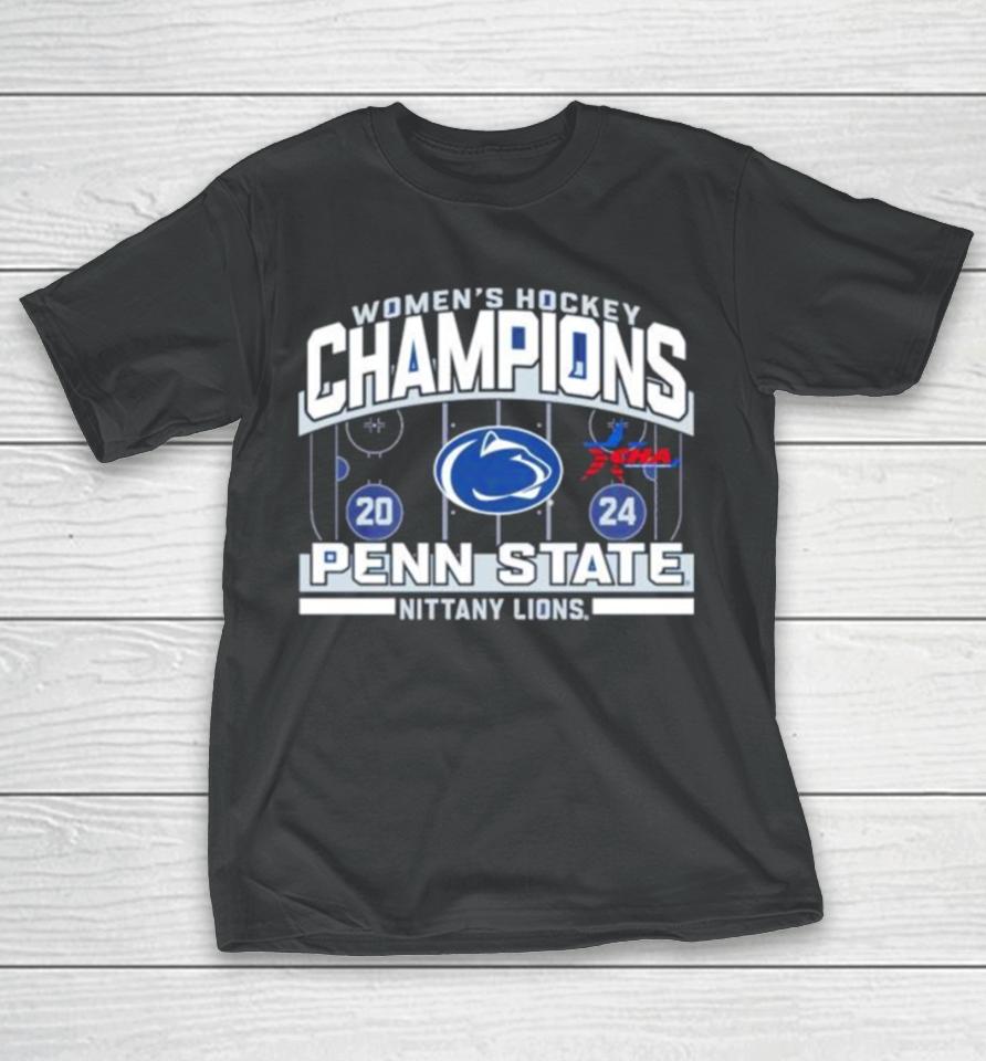 Penn State Nittany Lions 2024 Cha Women’s Ice Hockey Regular Season Conference Champions T-Shirt