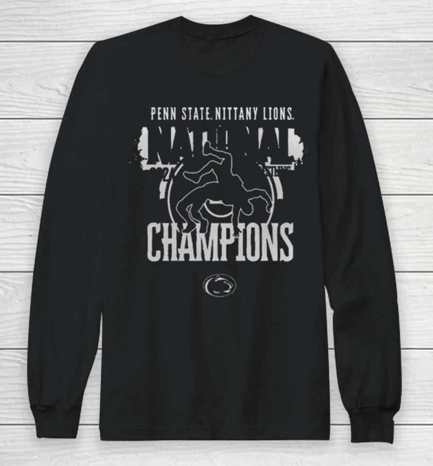 Penn State Nittany Lions 2024 Ncaa Wrestling National Champions Long Sleeve T-Shirt