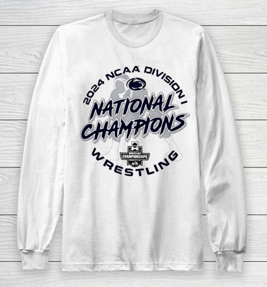 Penn State Nittany Lions Champion 2024 Ncaa Wrestling National Champions Locker Room Long Sleeve T-Shirt