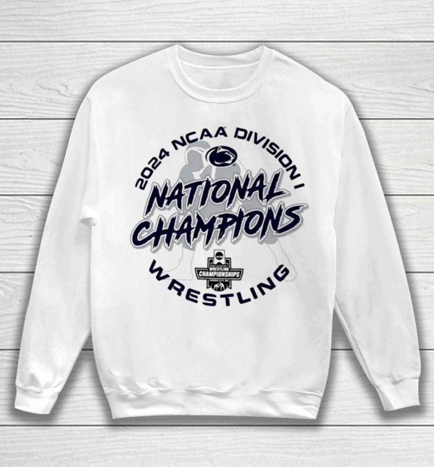 Penn State Nittany Lions Champion 2024 Ncaa Wrestling National Champions Locker Room Sweatshirt