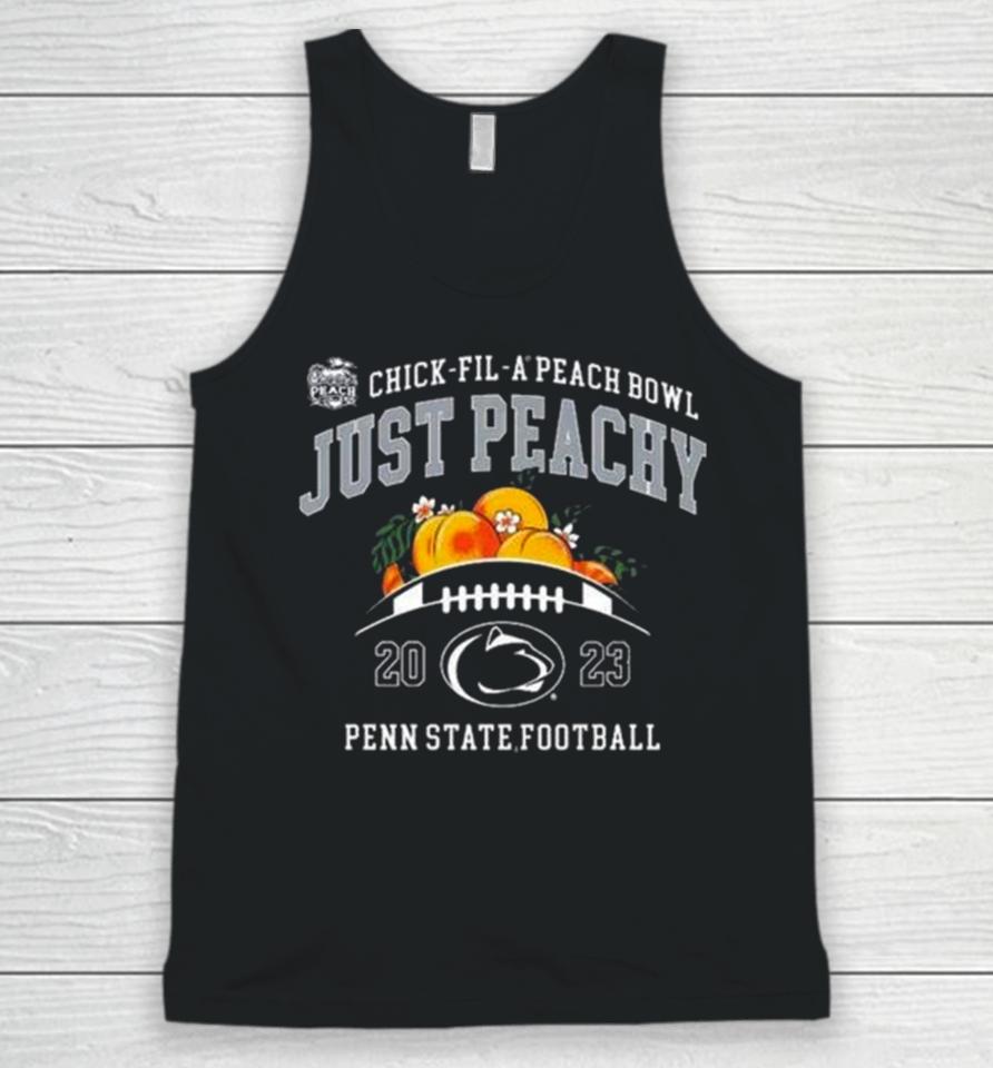 Penn State Nittany Lions Football 2023 Chick Fil A Peach Bowl Just Peachy Unisex Tank Top