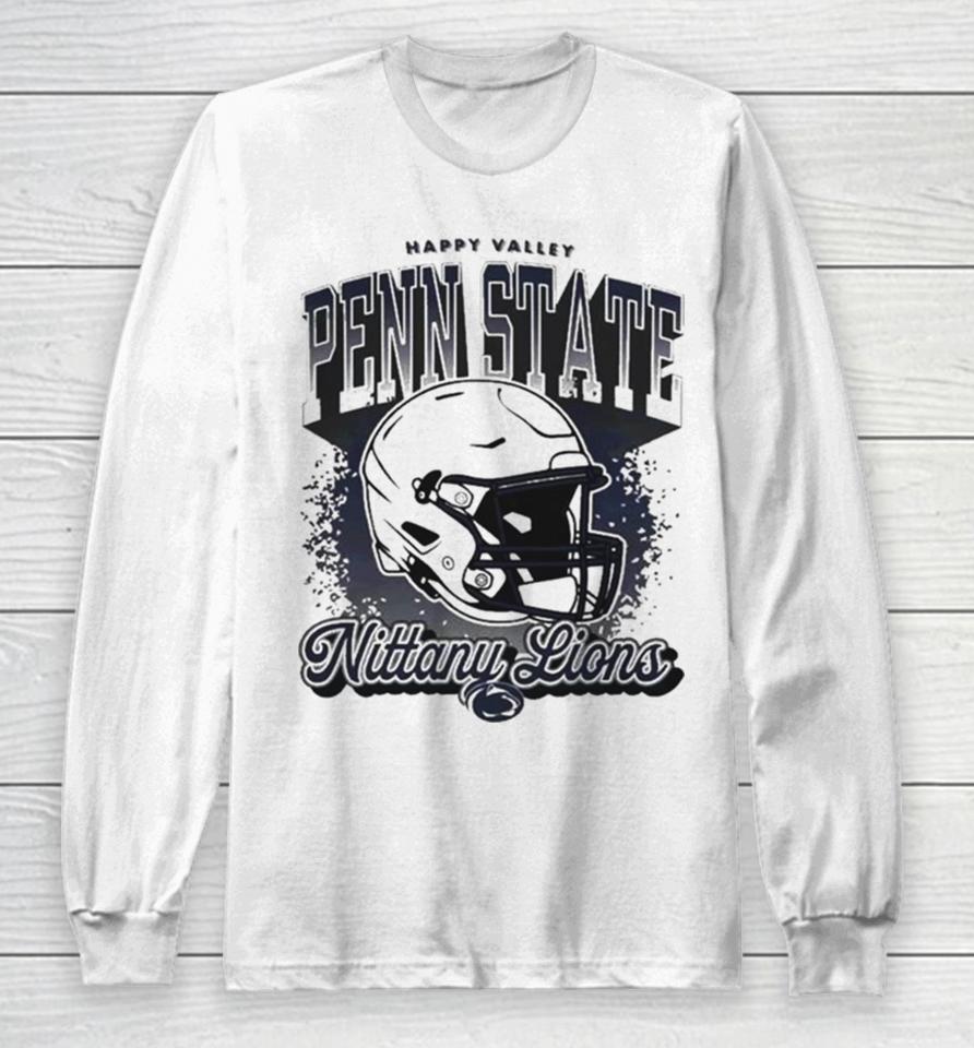 Penn State Nittany Lions Football Iso Helmet Happy Valley Long Sleeve T-Shirt