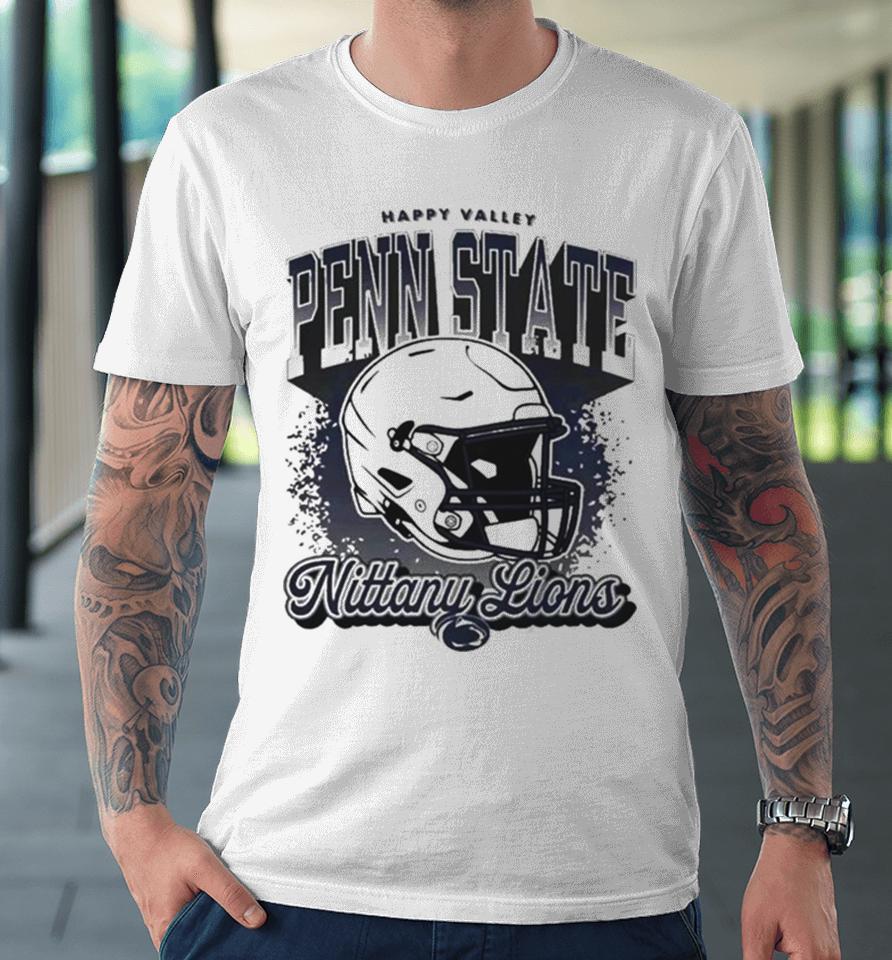 Penn State Nittany Lions Football Iso Helmet Happy Valley Premium T-Shirt