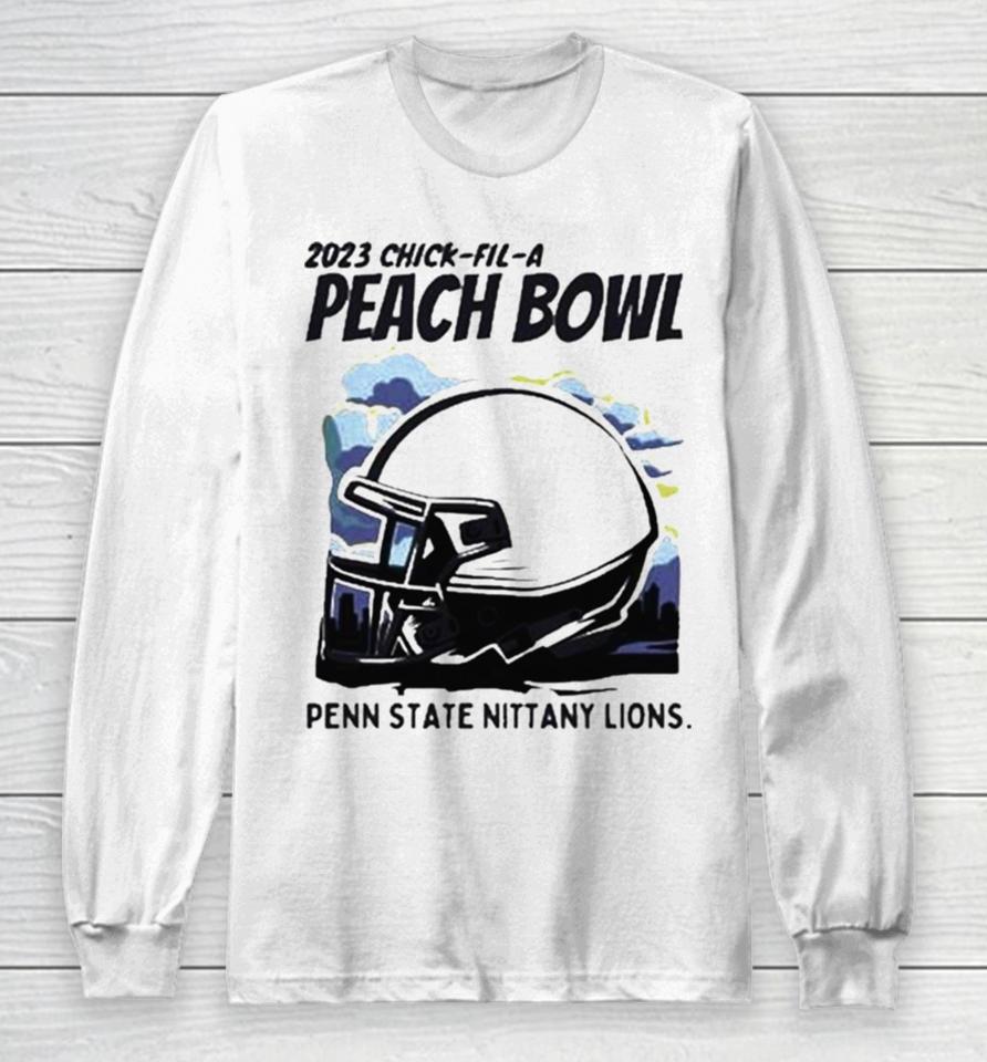 Penn State Nittany Lions Helmet 2023 Chick Fil A Peach Bowl Long Sleeve T-Shirt