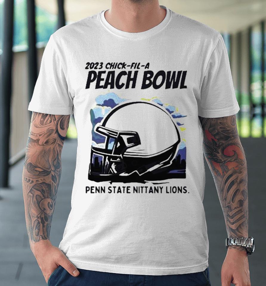 Penn State Nittany Lions Helmet 2023 Chick Fil A Peach Bowl Premium T-Shirt