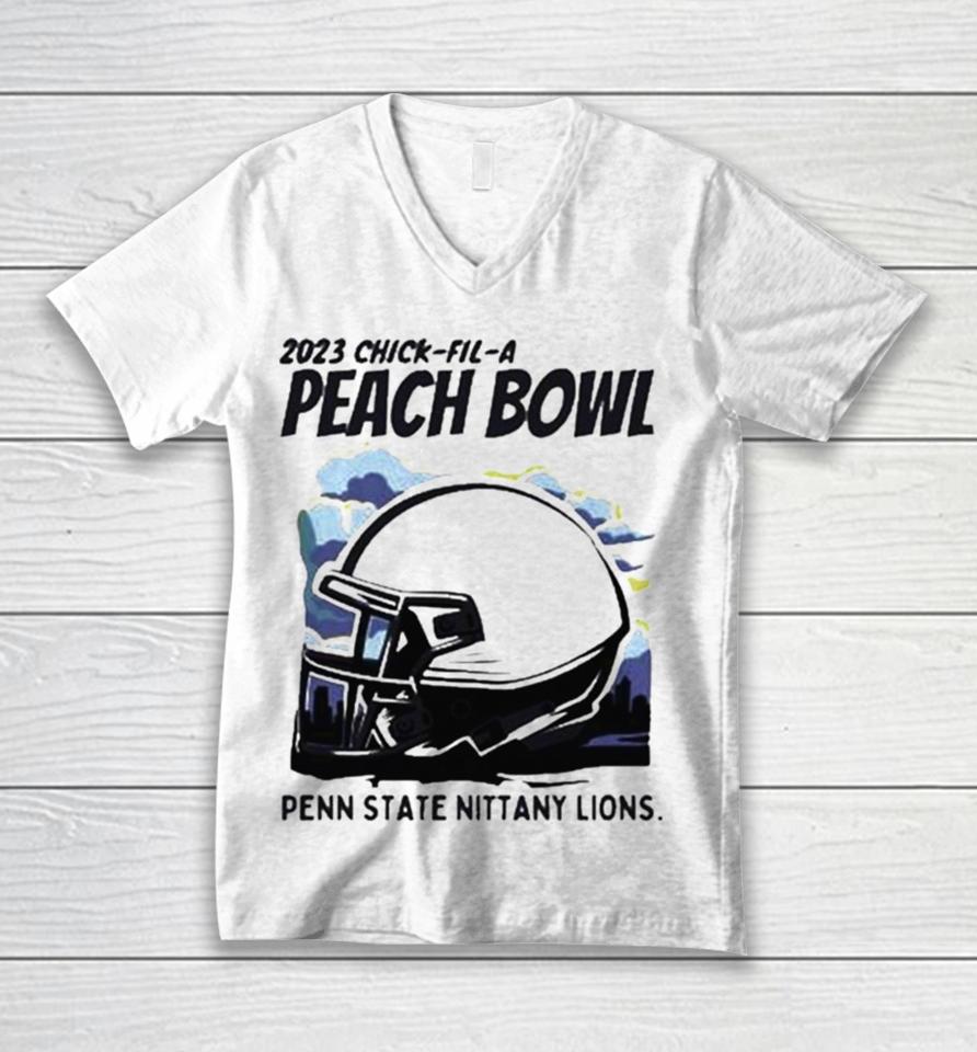 Penn State Nittany Lions Helmet 2023 Chick Fil A Peach Bowl Unisex V-Neck T-Shirt
