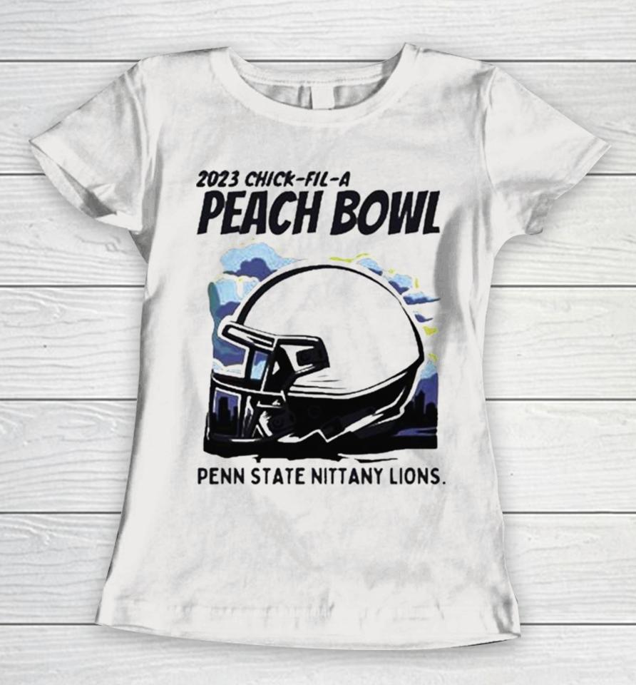 Penn State Nittany Lions Helmet 2023 Chick Fil A Peach Bowl Women T-Shirt