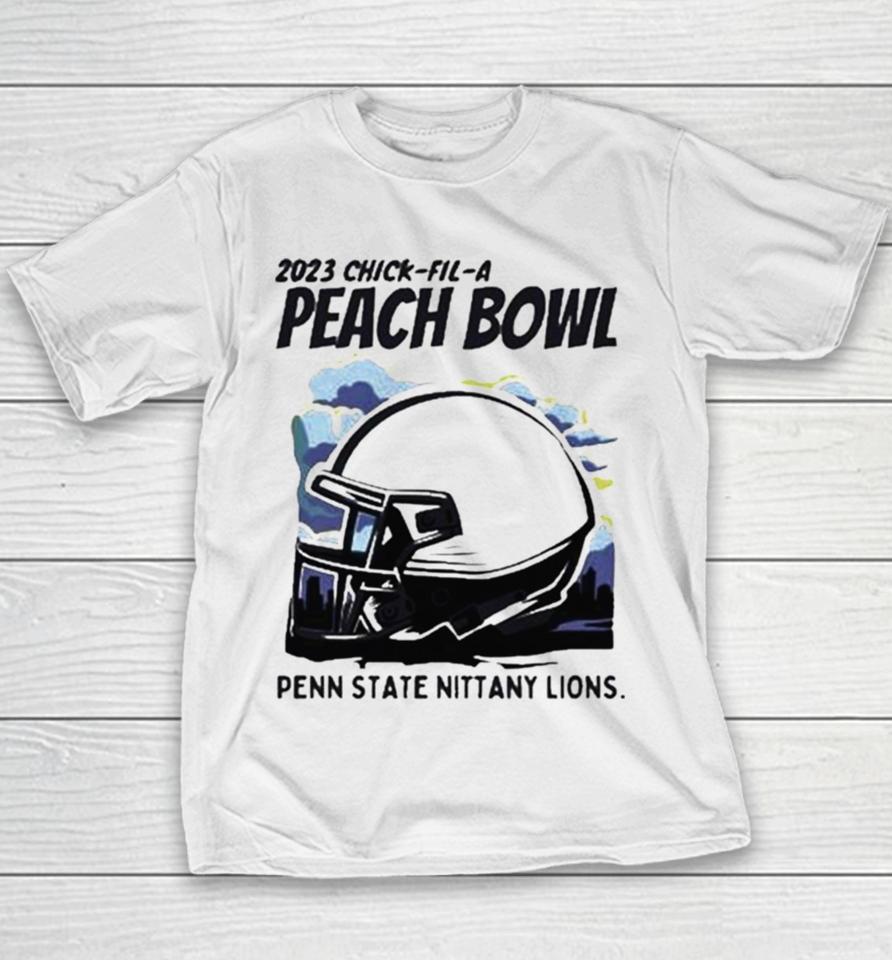 Penn State Nittany Lions Helmet 2023 Chick Fil A Peach Bowl Youth T-Shirt