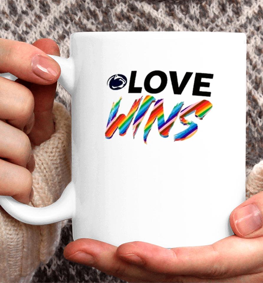 Penn State Nittany Lions Love Wins Pride 2024 Coffee Mug
