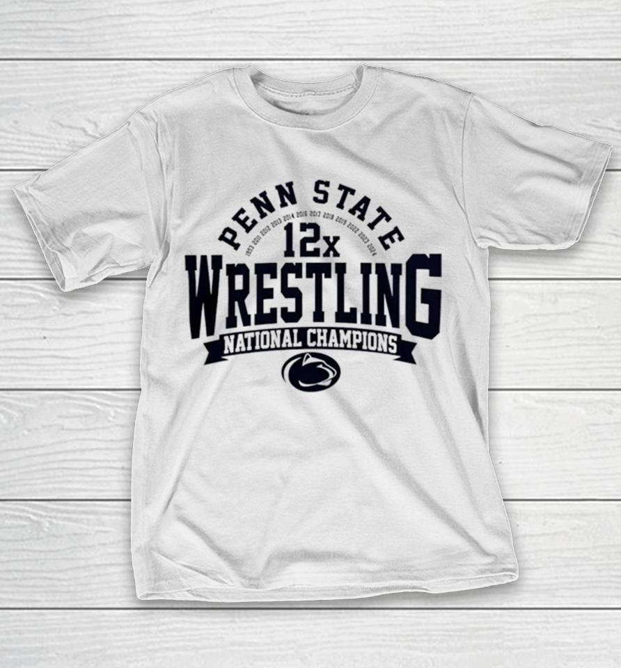 Penn State Nittany Lionsncaa Wrestling Champion 12X T-Shirt