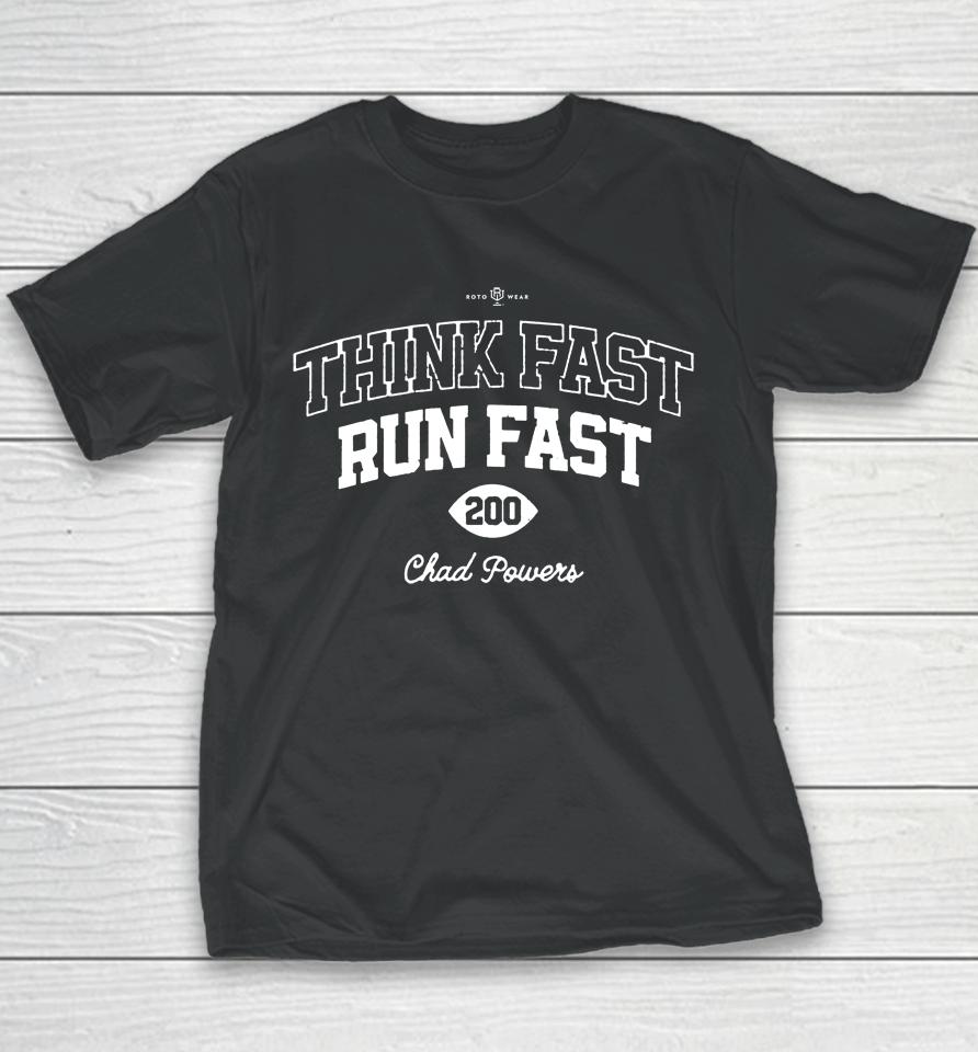 Penn State Think Fast Run Fast Chad Powers Youth T-Shirt