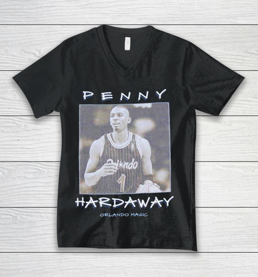 Penny Hardaway Orlando Magic Vintage Nogo Unisex V-Neck T-Shirt