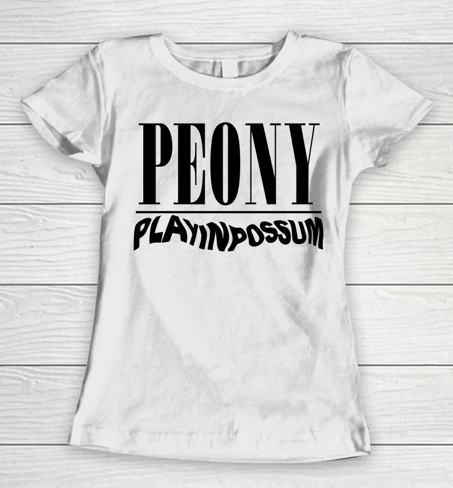 Peony Play In Possum Women T-Shirt