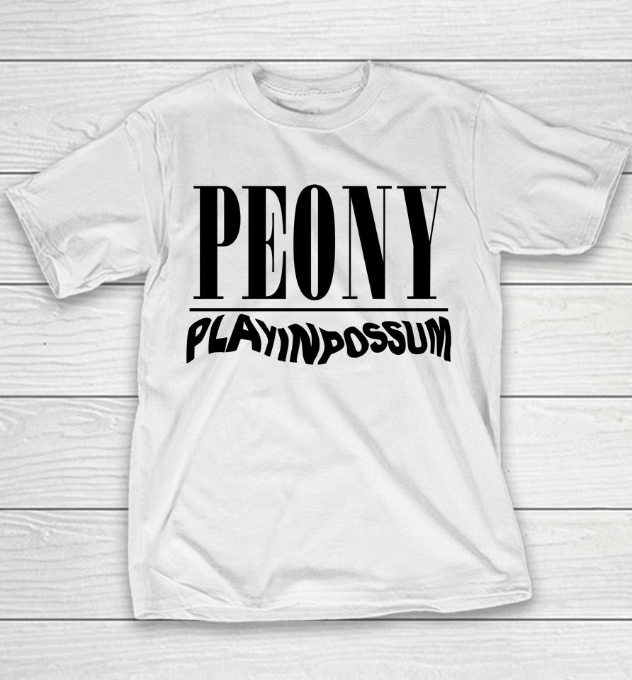 Peony Play In Possum Youth T-Shirt
