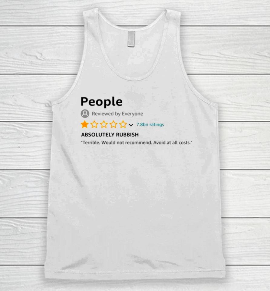 People 1 Star Review Absolutely Rubbish Unisex Tank Top