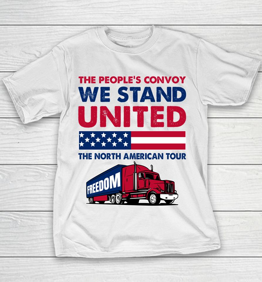People's Convoy 2022 Mandate Freedom From Government Tyranny Youth T-Shirt