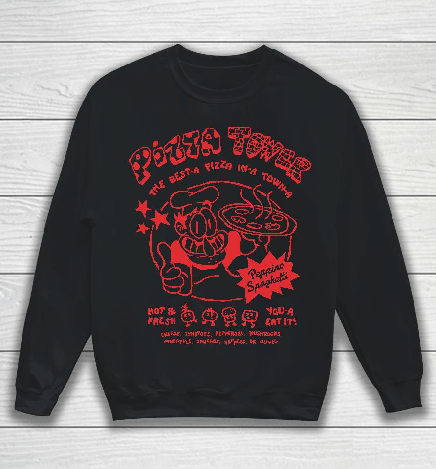 Peppino Spaghetti Pizza Tower Sweatshirt