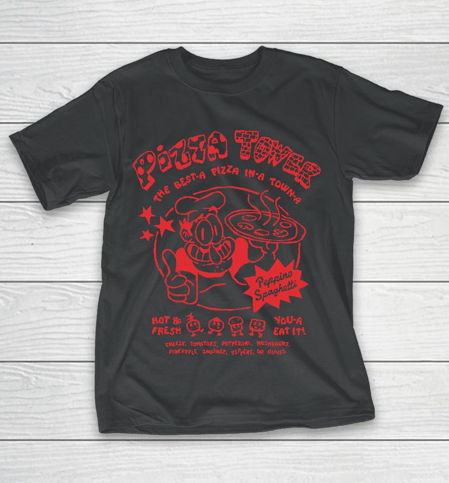 Peppino Spaghetti Pizza Tower T-Shirt