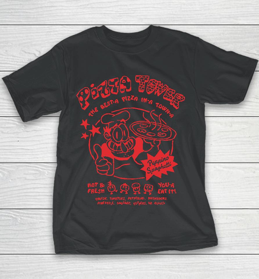 Peppino Spaghetti Pizza Tower Youth T-Shirt