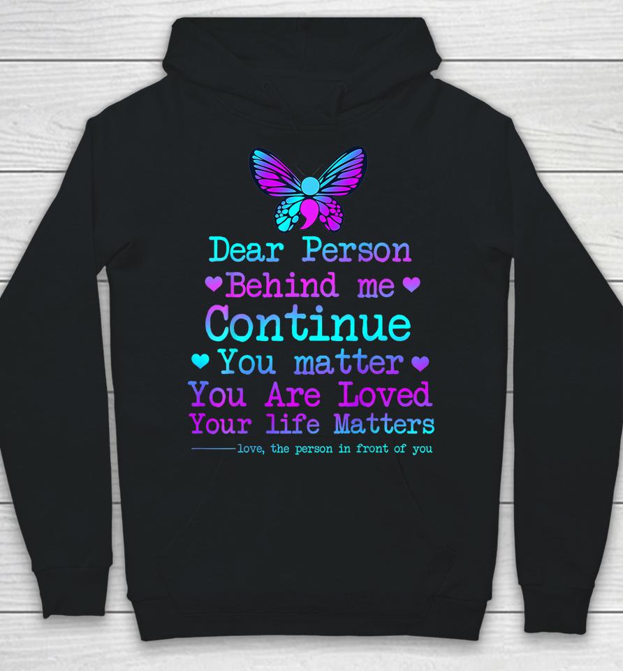 Person Behind Me Suicide Prevention &Amp; Depression Awareness Hoodie