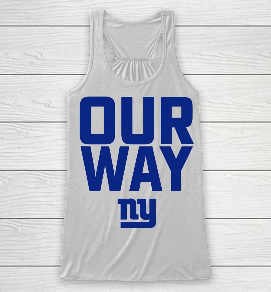 Pete Guelli Our Way New York Giants Racerback Tank