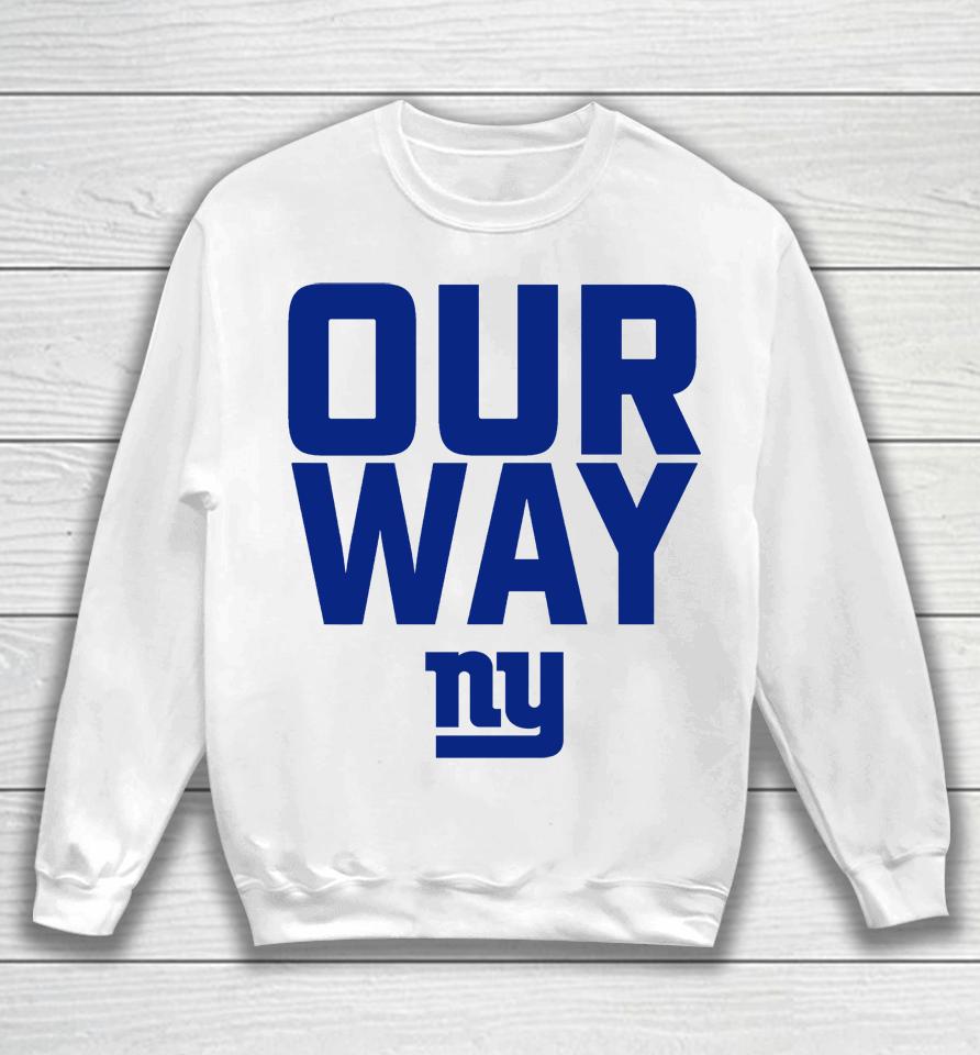 Pete Guelli Our Way New York Giants Sweatshirt