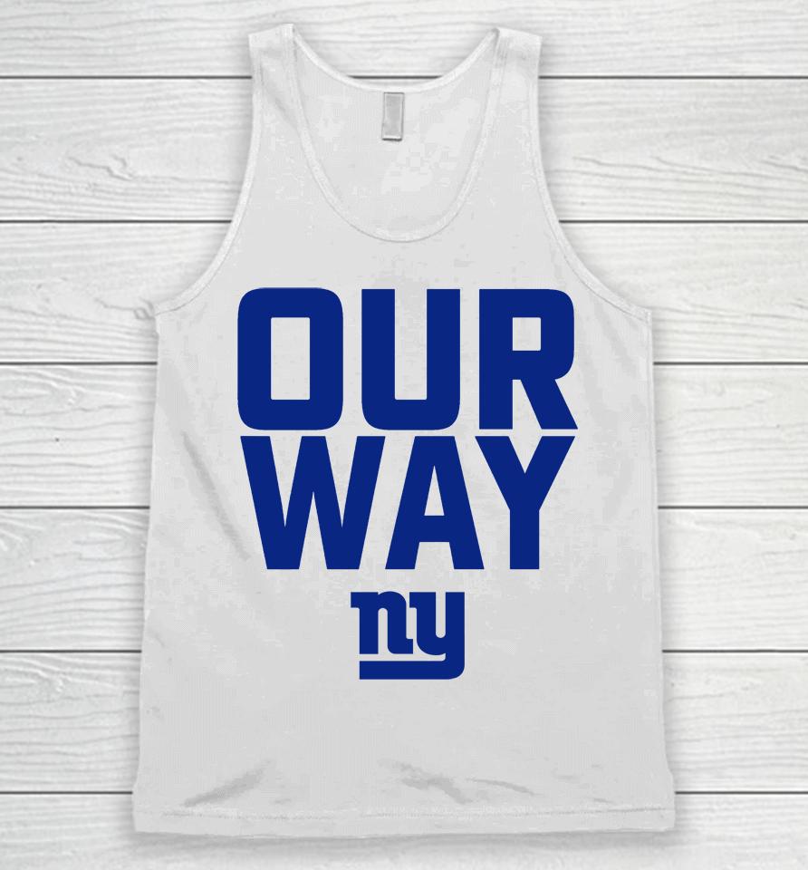 Pete Guelli Our Way New York Giants Unisex Tank Top