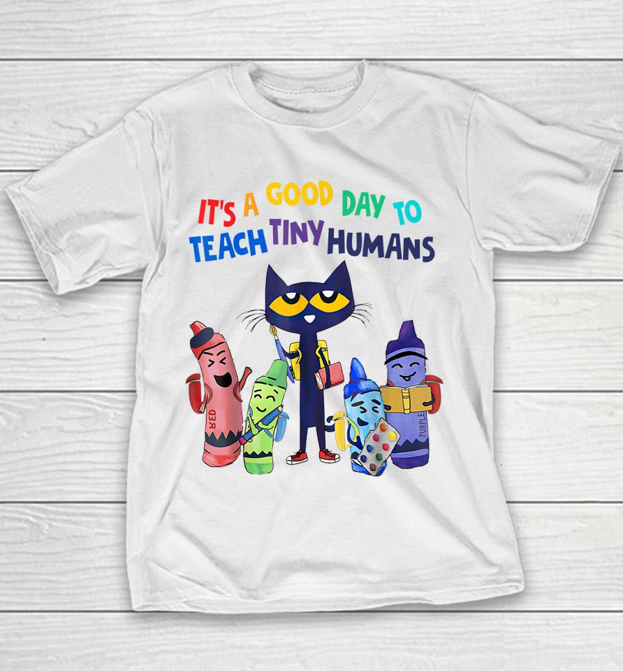 Pete The Cat Shirt It's A Good Day To Teach Tiny Humans Youth T-Shirt