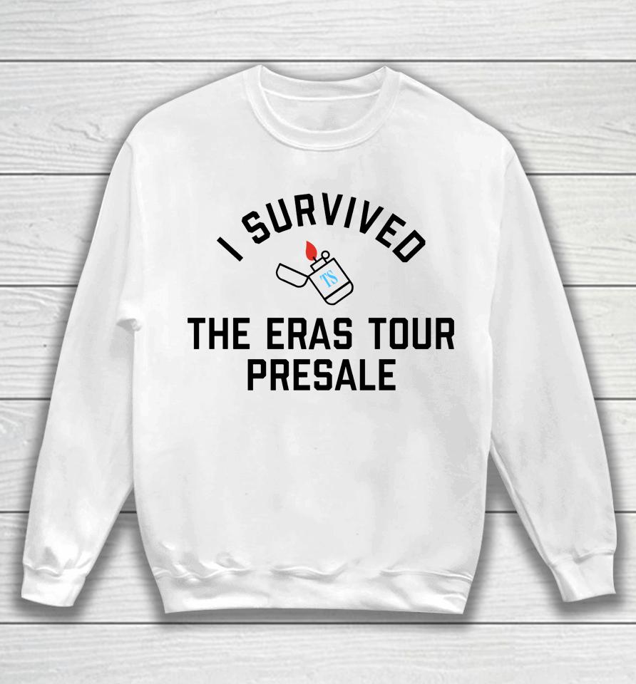 Pghclothing I Survived The Eras Tour Presale Taylorswift Sweatshirt