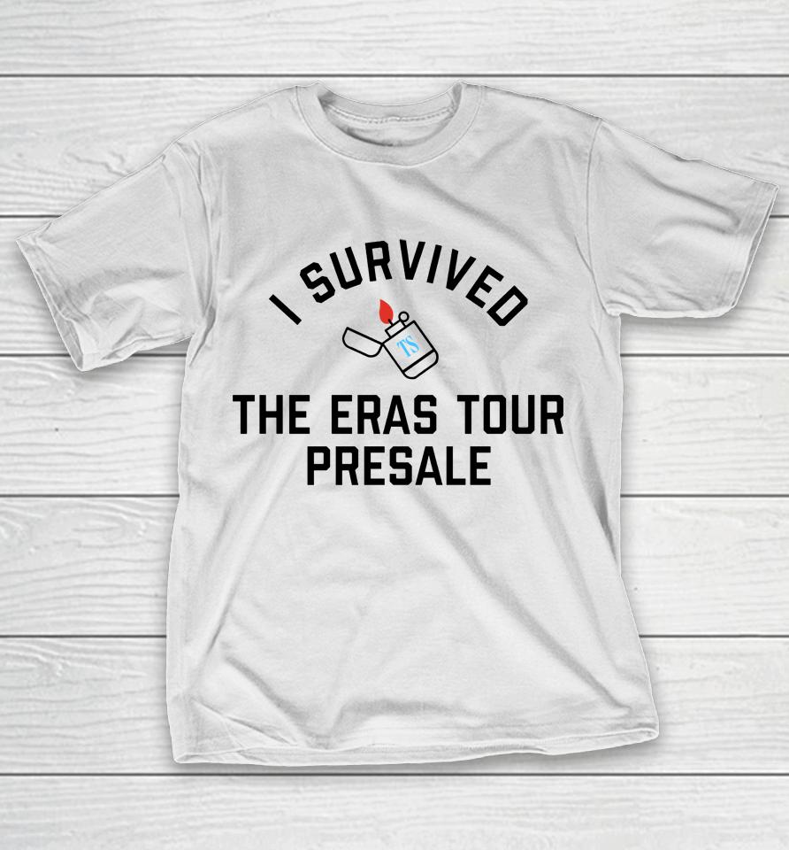 Pghclothing I Survived The Eras Tour Presale Taylorswift T-Shirt