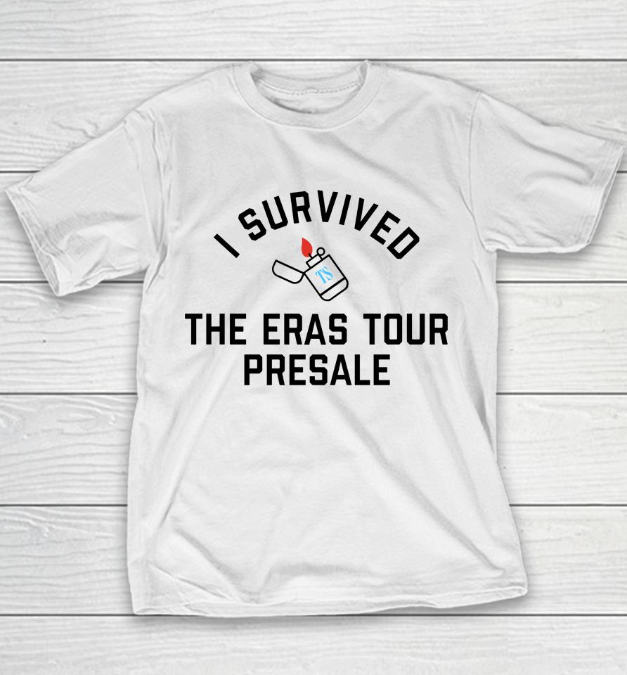 Pghclothing I Survived The Eras Tour Presale Taylorswift Youth T-Shirt