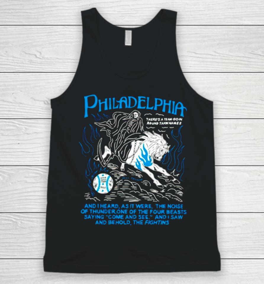 Philadelphia And I Heard As It Were The Noise Of Thunder One Of The Four Beasts Saying Come And See Unisex Tank Top