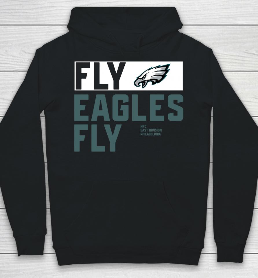 Philadelphia Eagles Anthracite Fly Eagles Fly Crew Hoodie